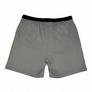 Men's Solid Slip-On Comfort Fit Pajama Shorts with Elastic Waistband, Grey