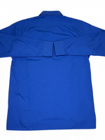 Men's Cotton Long Sleeve Regular Fit Formal Shirt, Blue