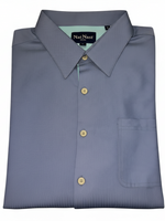 Men's Short Sleeve Solid Relaxed Fit Casual Shirt, Light Blue