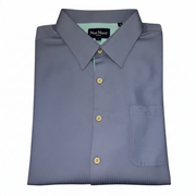 Men's Short Sleeve Solid Relaxed Fit Casual Shirt, Light Blue