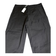 Men's 100% Wool Trousers – Tailored Black Elegance, Black