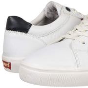 Levi's white comfort low-top sneakers angled pair view highlighting classic street style