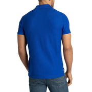 US Polo Assn. royal blue polo shirt - back view