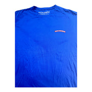Men's Graphic Print Crew Neck T-Shirt, Blue
