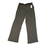 Men's Solid Slip-On Elastic Waistband with Brand Name Comfort Pajama Pants