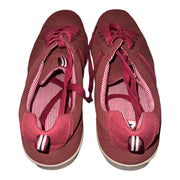 Men's Lace-Up Velvet Tennis Shoes, Red