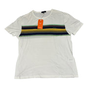 Men's Graphic Brand Logo Scoop Neck T-Shirt, Eggshell