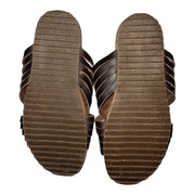Men's Comfort Leather Slides, Brown