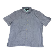 Men's Short Sleeve Solid Relaxed Fit Casual Shirt, Light Blue