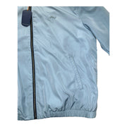 Men's Long Sleeve Zippered Wind Breaker Jacket, Baby Blue