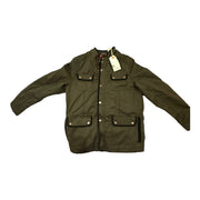 Men’s Army Green Denim Winter Jacket, Army Green