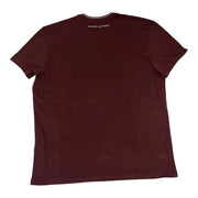 Men's Solid Brand Logo V-Neck T-Shirt