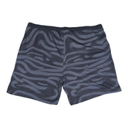 Men's Solid T-Shirt & Graphic Elastic Waistband Shorts Pyjama Set, Grey