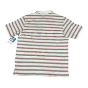 Men's Striped Polo Neck Relaxed Fit T-Shirt