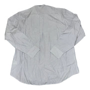 Men's Cotton Striped Long Sleeve Tailored Fit Formal Shirt, Grey