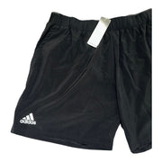 Men's Solid Active Shorts with Elastic Waistband & Pockets, Black