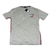 Men's Graphic Brand Name Scoop Neck T-Shirt, Grey