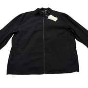 Men's Lightweight Long Sleeve Zippered Wind Breaker Jacket, Black