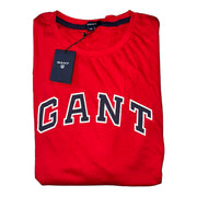 Men's Logo T-Shirt – Classic American Sportswear Vibe, Red