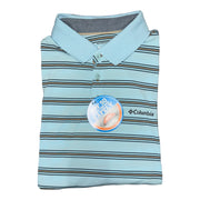Men's Striped Polo Neck Relaxed Fit T-Shirt