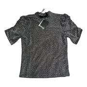 Women's Short Sleeve Formal High Neckline Top