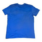 Men's T-Shirt – Word Grid Logo Graphic in Blue