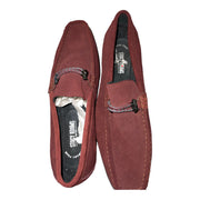 Men's Classic Velvet Loafers, Maroon