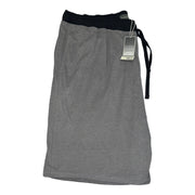 Men's Solid Slip-On Comfort Fit Pajama Shorts with Elastic Waistband, Grey
