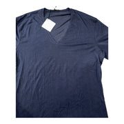 Men's V-Neck Tee – Ultra-Light Cotton Comfort, Navy