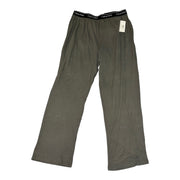 Men's Solid Slip-On Elastic Waistband with Brand Name Comfort Pajama Pants