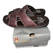 Men's Comfort Leather Daily Sandals, Brown