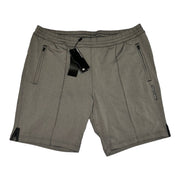 Men's Solid Active Shorts with Elastic Waistband & Pockets, Dark Grey