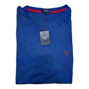 Men's Brand Name Logo Round Neck T-Shirt