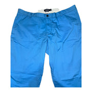 Men's Comfort Fit Low Rise Wide Leg Chino Pants, Blue