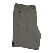 Men's Solid Active Shorts with Elastic Waistband & Pockets, Dark Grey
