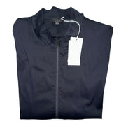 Men's Lightweight Long Sleeve Zippered Wind Breaker Jacket, Black