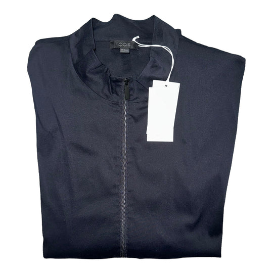 Men's Lightweight Long Sleeve Zippered Wind Breaker Jacket, Black