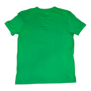 Men's Slim Fit Brand Logo Round Neck T-Shirt, Green
