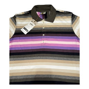 Men's Striped Polo Neck Regular Fit T-Shirt, Multicolor