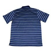 Men's Striped Polo Neck Regular Fit T-Shirt, Blue