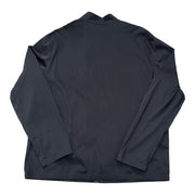 Men's Lightweight Long Sleeve Zippered Wind Breaker Jacket, Black