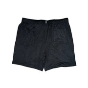Men's Solid Slip-On Comfort Fit Pajama Shorts with Elastic Waistband, Black