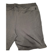 Men's Solid Active Shorts with Elastic Waistband & Pockets, Dark Grey