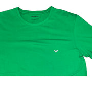 Men's Slim Fit Brand Logo Round Neck T-Shirt, Green