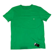Men's Slim Fit Brand Logo Round Neck T-Shirt, Green