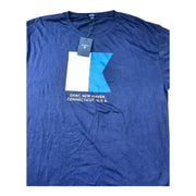 Men's Graphic T-Shirt – Casual with Coastal-Inspired Print, Navy