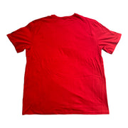 Men's Graphic Print Crew Neck T-Shirt, Red