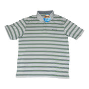 Men's Striped Polo Neck Relaxed Fit T-Shirt