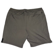 Men's Solid Active Shorts with Elastic Waistband & Pockets, Dark Grey