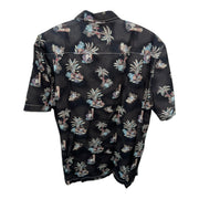 Men's Short Sleeve Patterned Relaxed Fit Casual Shirt, Blue